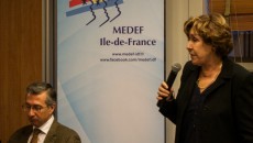 Edith Cresson était mercredi 17 décembre invité du Medef Ile-de-France pour un petit déjeuner dédié à l'export en Russie. ©Jp