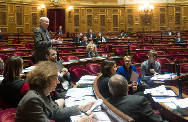 Claude Dilain au Sénat le 24 janvier dernier ©Jp