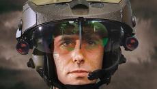 Un casque pour fantassin équipé par Mesotic.