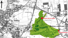 Plan masse du golf de Roissy-en-France.