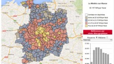Outil cartographique du portail Développement & Collectivités.