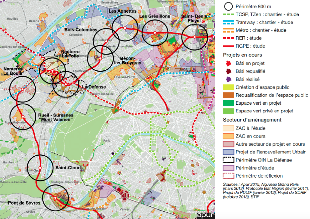 Ligne 15 ouest - projets d'aménagement