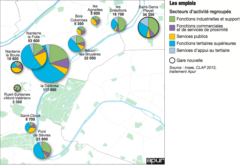 Ligne 15 ouest - pôles d'emploi