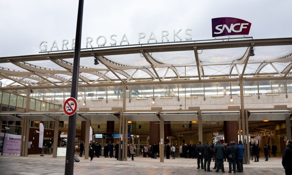 Gare Rosa Parks du RER E.