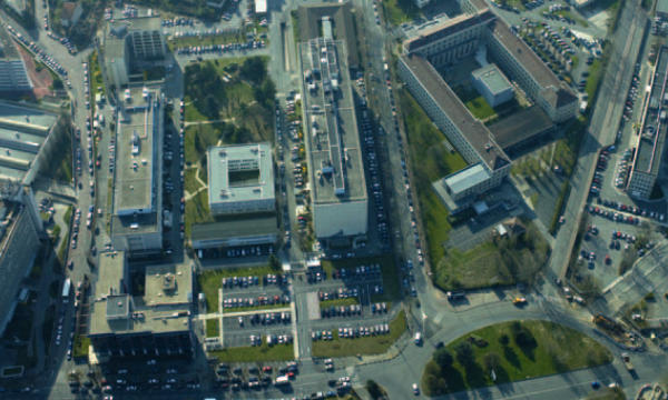 Vue aérienne du CEA de Fontenay.