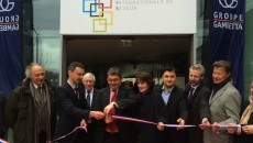 Norbert Fanchon (2e en partant de la gauche), président du directoire du groupe Gambetta, a inauguré le 23 mars la Maison internationale de séjour avec Jérôme Gourmet, maire du 13e arrondissement, Marie-Christine Lemardeley et Jean-François Martin, adjoints à la ville de Paris respectivement chargés de l’enseignement supérieur, et des sports et du tourisme.