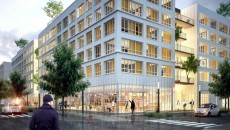 Vue de la résidence étudiante.