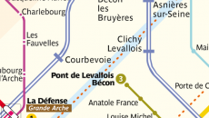Terminus de la ligne 3 à Levallois.