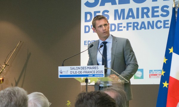 Stéphane Beaudet au Salon de l'Amif en avril 2015.