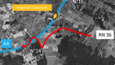 Projet de liaison entre la RN36 et l'A4 porté par le Département de Seine-et-Marne.