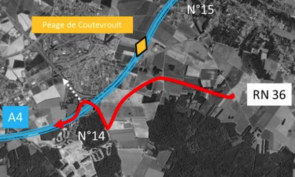 Projet de liaison entre la RN36 et l'A4 porté par le Département de Seine-et-Marne.