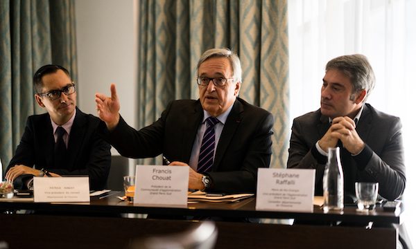 Patrick Imbert, Francis Chouat et Stéphane Raffalli mardi 4 octobre 2016.