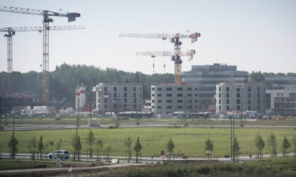 Travaux de la résidence étudiante Serendicity, dans le quartier de Moulon, qui sera livrée à la rentrée 2017.