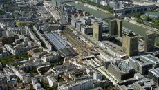 Vue aérienne du secteur Bruneseau (12e arr.).