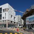 Le quartier de la gare de Louvres-Puiseux en construction.