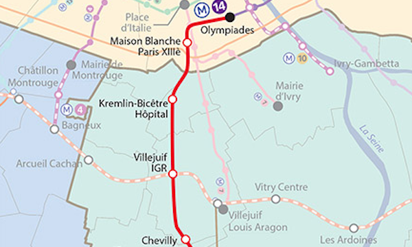 Ligne 14 sud