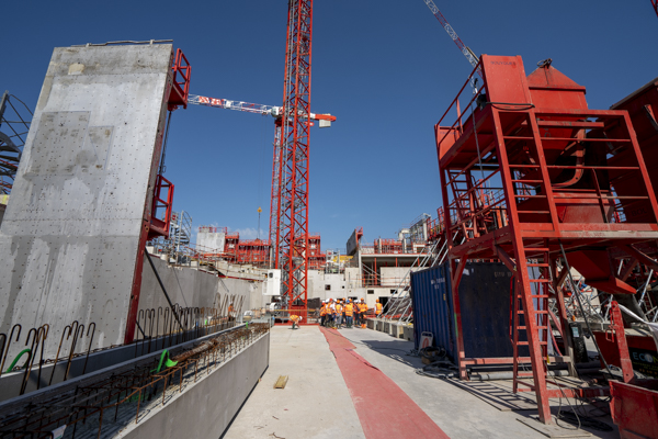 Météo au beau fixe pour le chantier de l’arena de la Chapelle