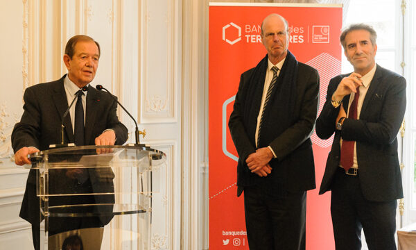 Patrick Ollier, Eric Lombard, Richard Curnier, Signature de la 3e convention de partenariat Métropole du Grand Paris Caisse des dépôt, 2 avril 2024