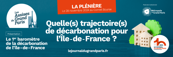 Visuel des Assises du Grand Paris 2024 : quelles(s) trajectoire(s) de décarbonation pour l'Île-de-France ?