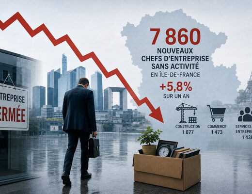 Hausse de 5,8 % des pertes d’emploi des chefs d’entreprises franciliens